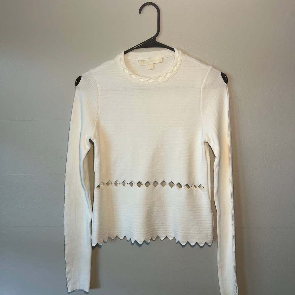 Johnathan Simkhai Diamond Cutout Long Sleeved Top - Excellent Condition